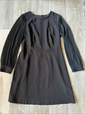 j crew long sleeve tweed dress J.Crew dress in multicolor tweed 8P